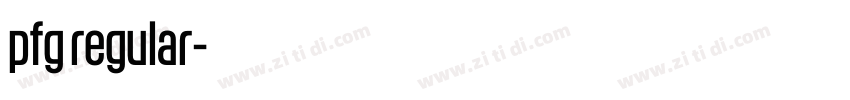 pfg regular字体转换